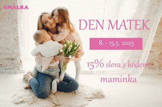 ‼️Milé maminky, od dnešní půlnoci startujeme u nás na e-shopu AKCI ke Dni matek. S využitím kódu “maminka” získáte 15%...